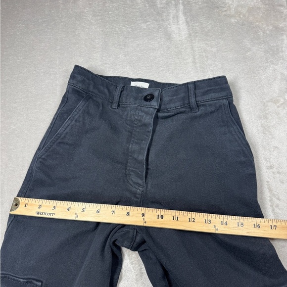 Aritzia Wilfred Free Modern High Rise Cargo Button Fly Black Pants Size 2 - Picture 10 of 16